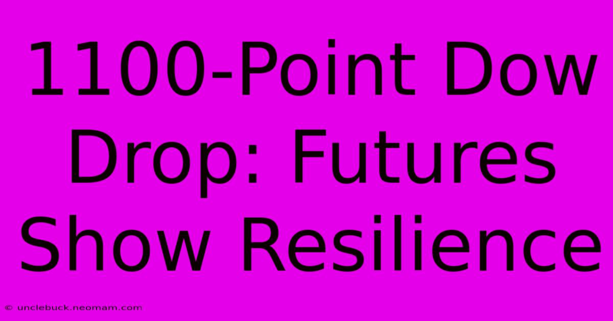 1100-Point Dow Drop: Futures Show Resilience