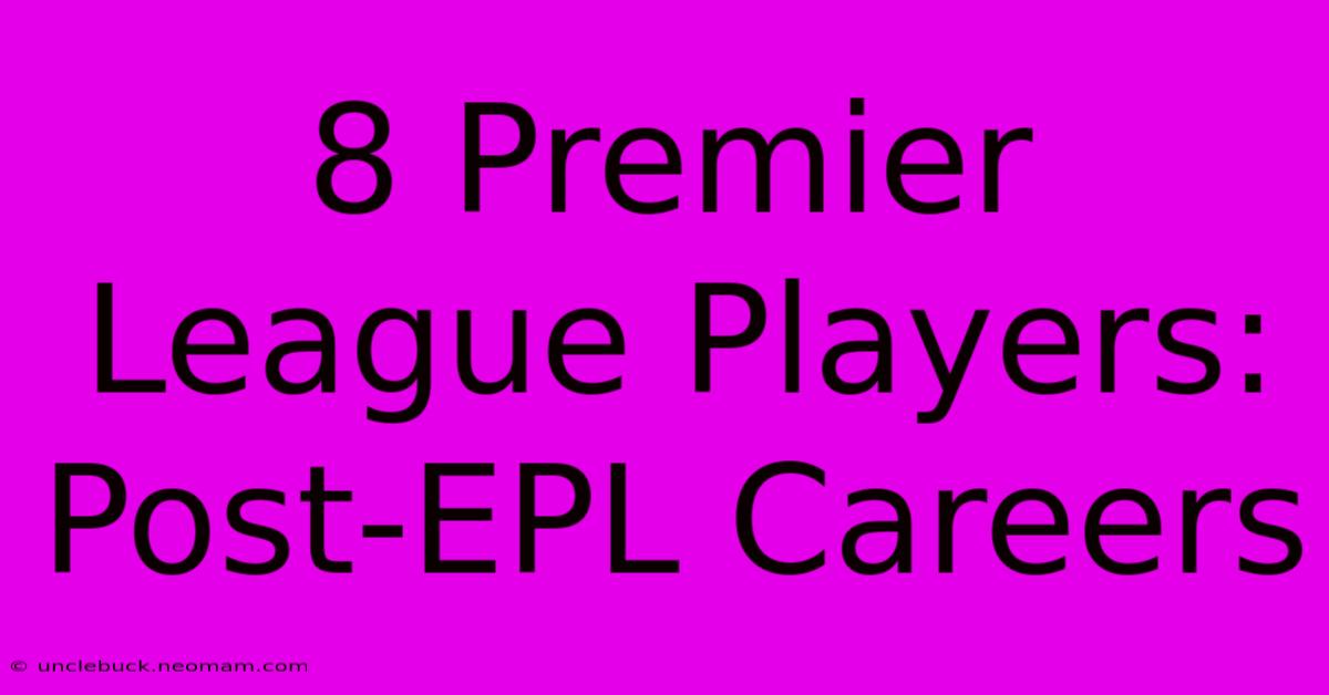 8 Premier League Players: Post-EPL Careers