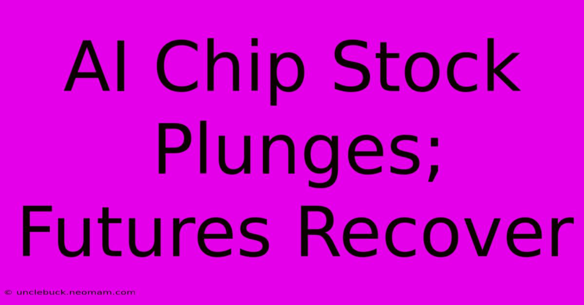 AI Chip Stock Plunges; Futures Recover