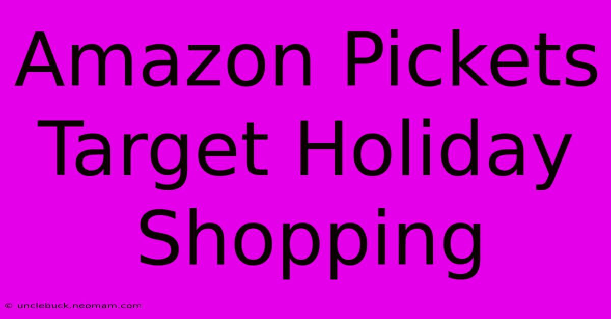 Amazon Pickets Target Holiday Shopping