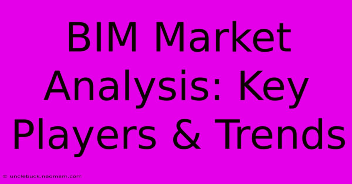 BIM Market Analysis: Key Players & Trends