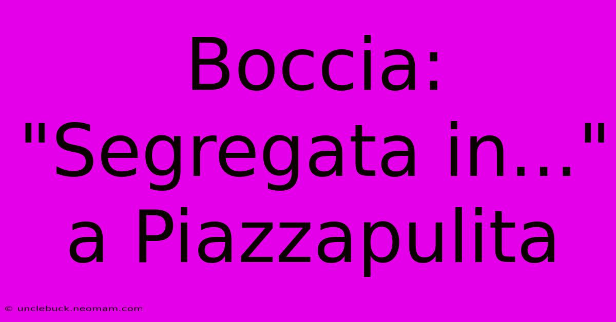 Boccia: 