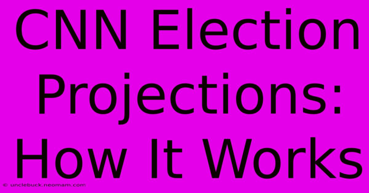 CNN Election Projections: How It Works