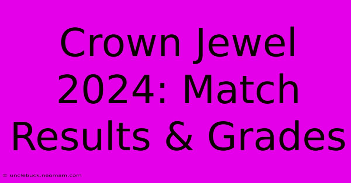 Crown Jewel 2024: Match Results & Grades