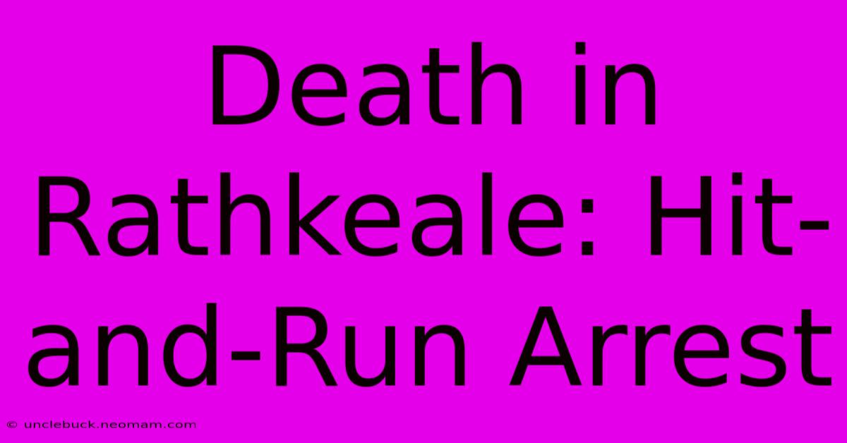 Death In Rathkeale: Hit-and-Run Arrest