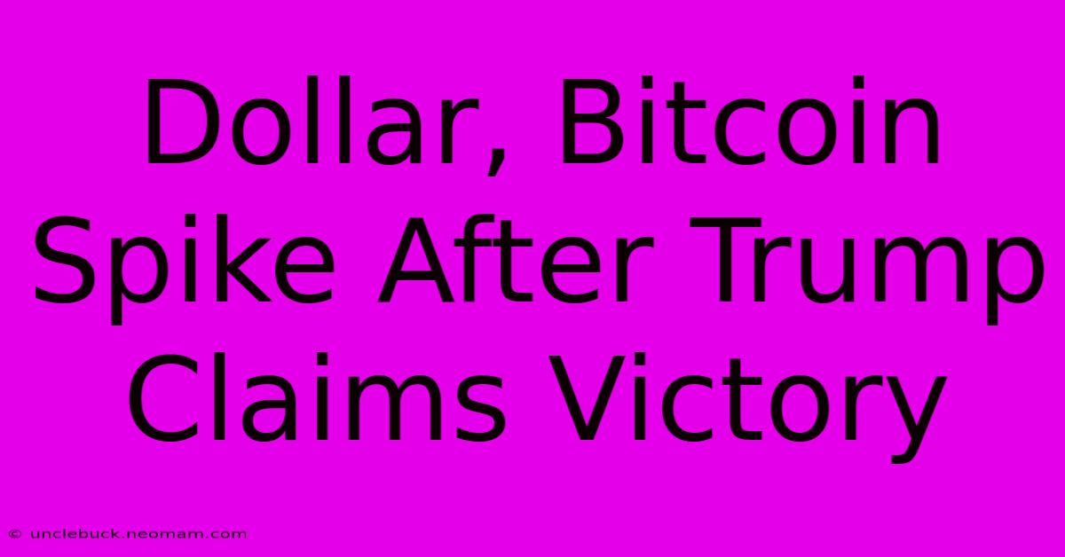 Dollar, Bitcoin Spike After Trump Claims Victory 