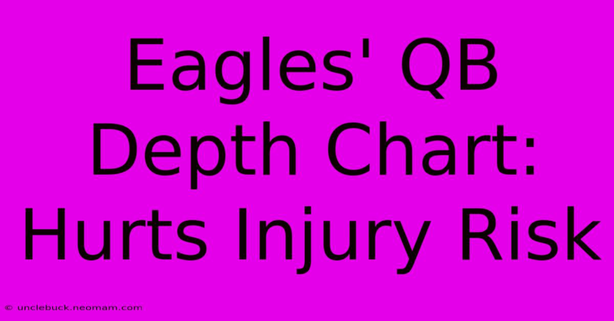 Eagles' QB Depth Chart: Hurts Injury Risk