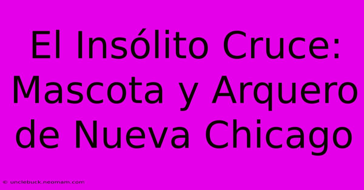 El Insólito Cruce: Mascota Y Arquero De Nueva Chicago