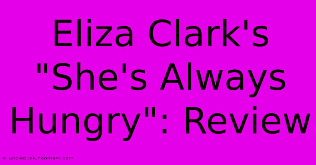 Eliza Clark's 