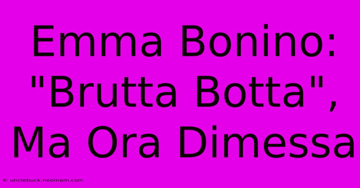 Emma Bonino: 