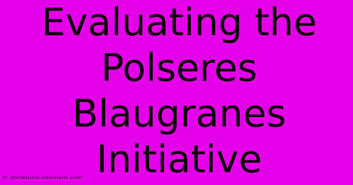 Evaluating The Polseres Blaugranes Initiative