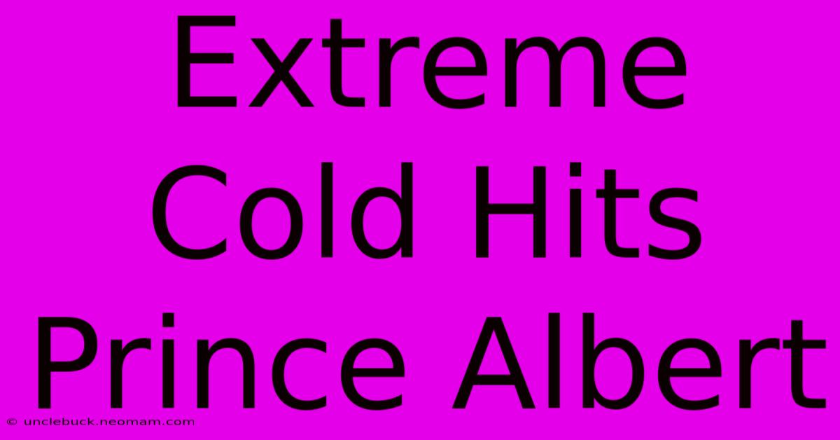 Extreme Cold Hits Prince Albert