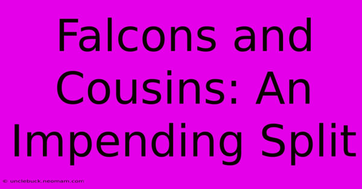 Falcons And Cousins: An Impending Split