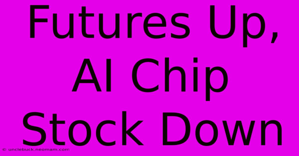 Futures Up, AI Chip Stock Down