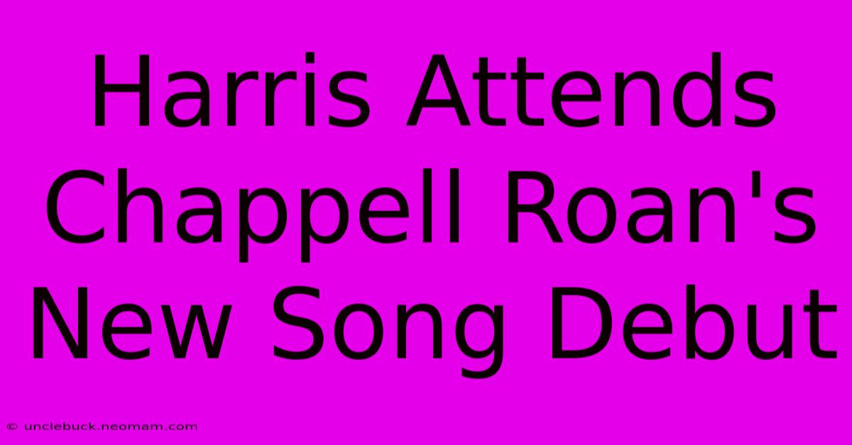 Harris Attends Chappell Roan's New Song Debut