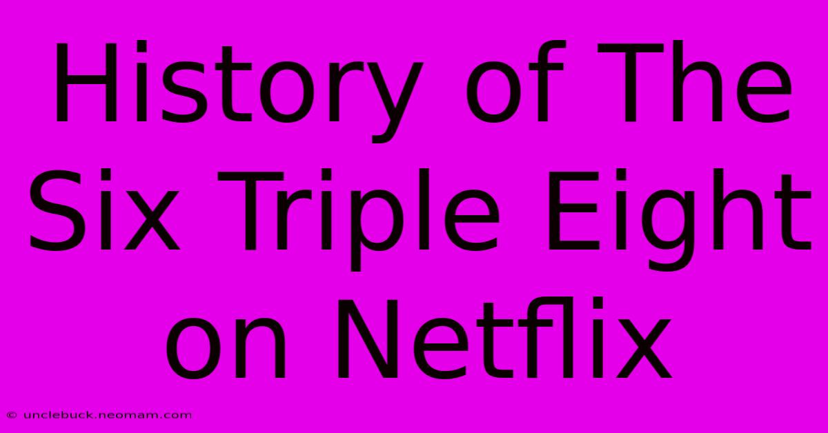 History Of The Six Triple Eight On Netflix