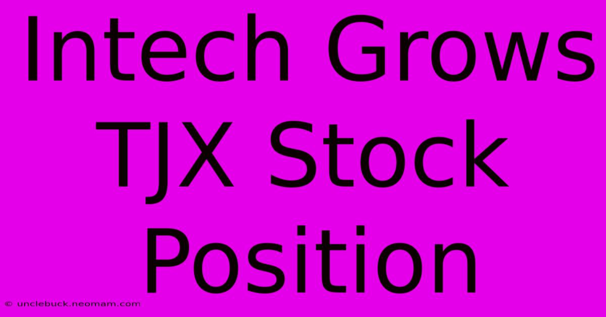 Intech Grows TJX Stock Position