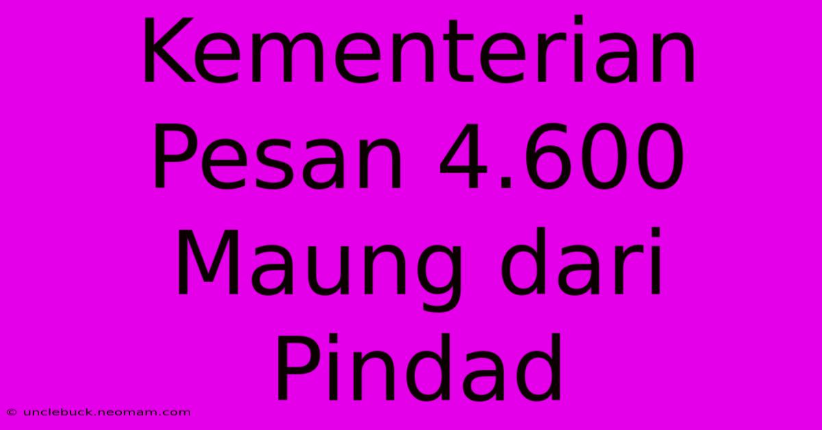 Kementerian Pesan 4.600 Maung Dari Pindad