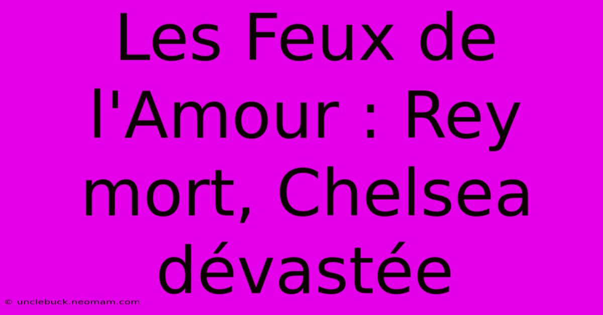 Les Feux De L'Amour : Rey Mort, Chelsea Dévastée