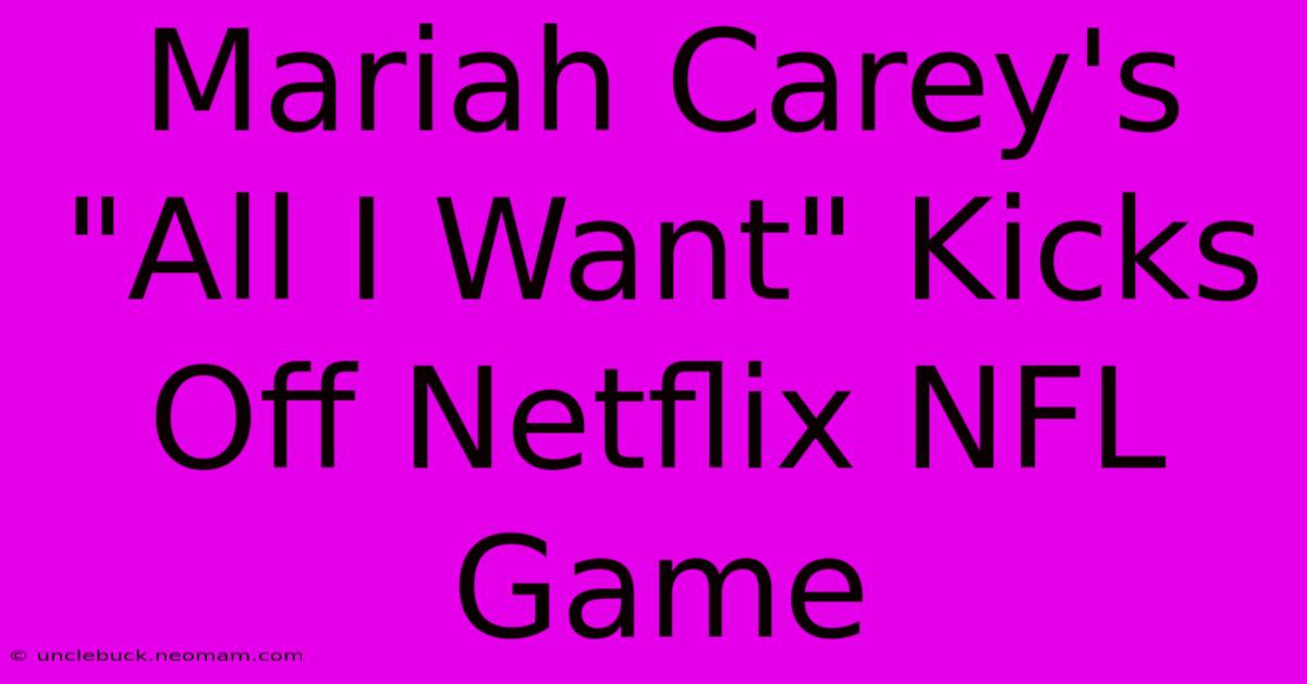 Mariah Carey's 