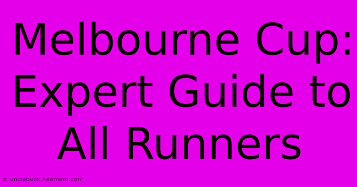 Melbourne Cup: Expert Guide To All Runners