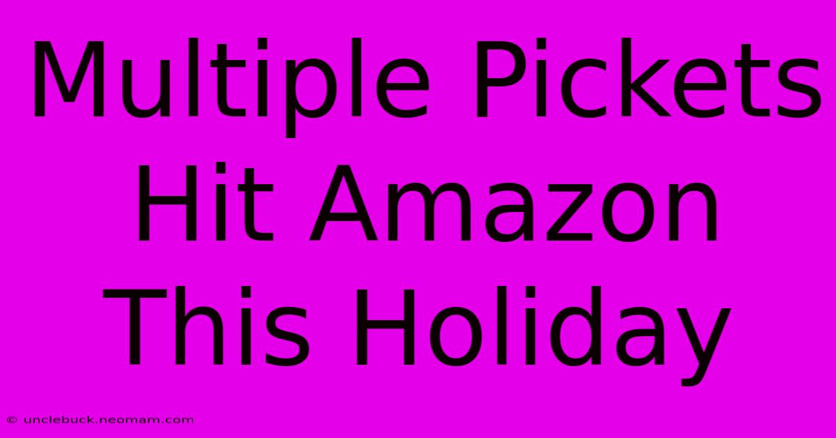 Multiple Pickets Hit Amazon This Holiday