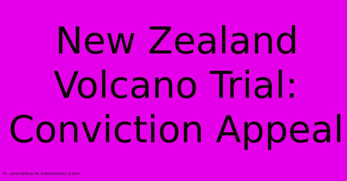 New Zealand Volcano Trial: Conviction Appeal