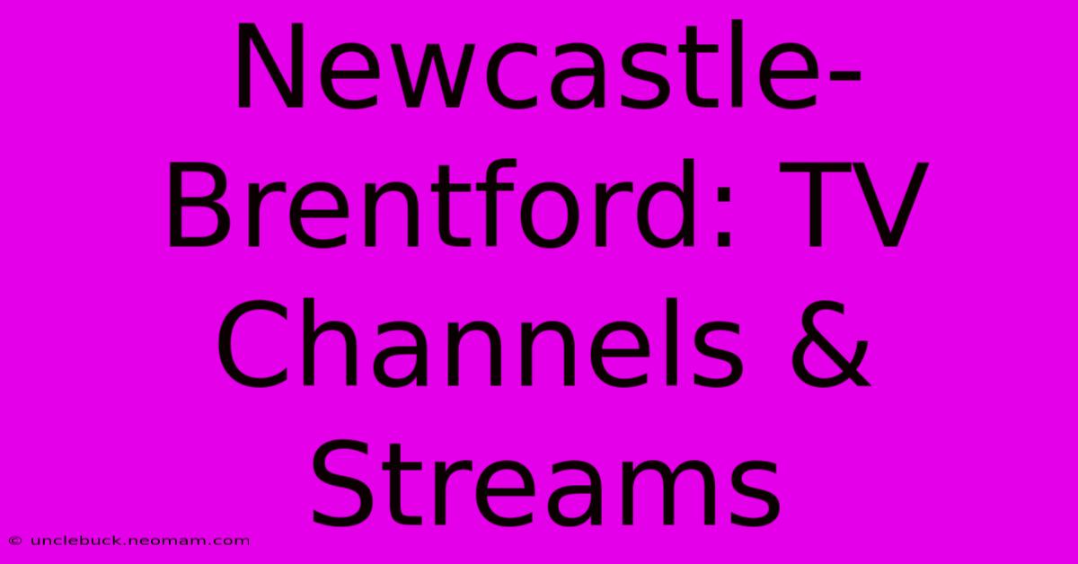 Newcastle-Brentford: TV Channels & Streams