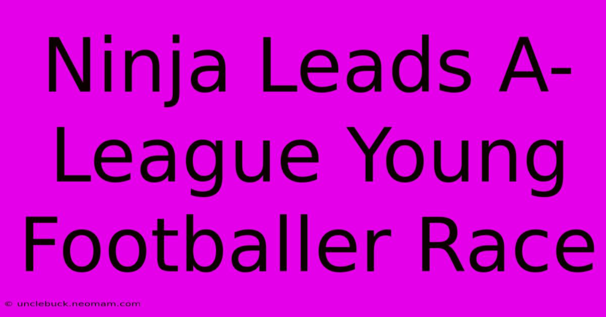 Ninja Leads A-League Young Footballer Race