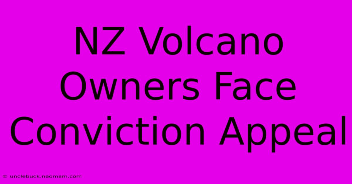 NZ Volcano Owners Face Conviction Appeal