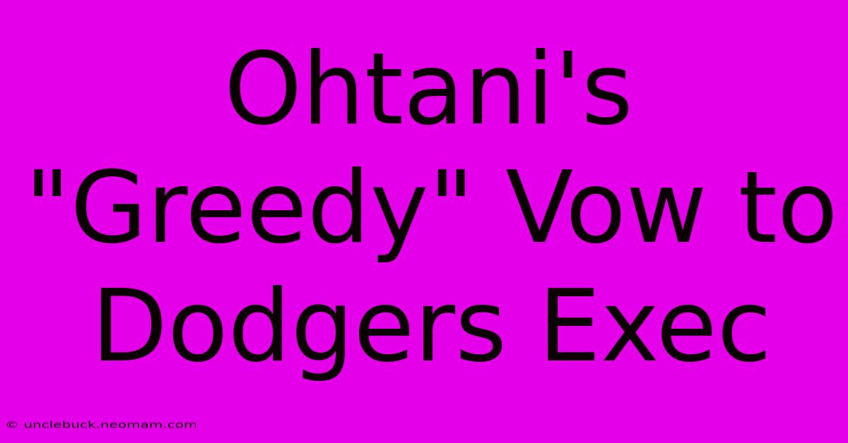 Ohtani's 