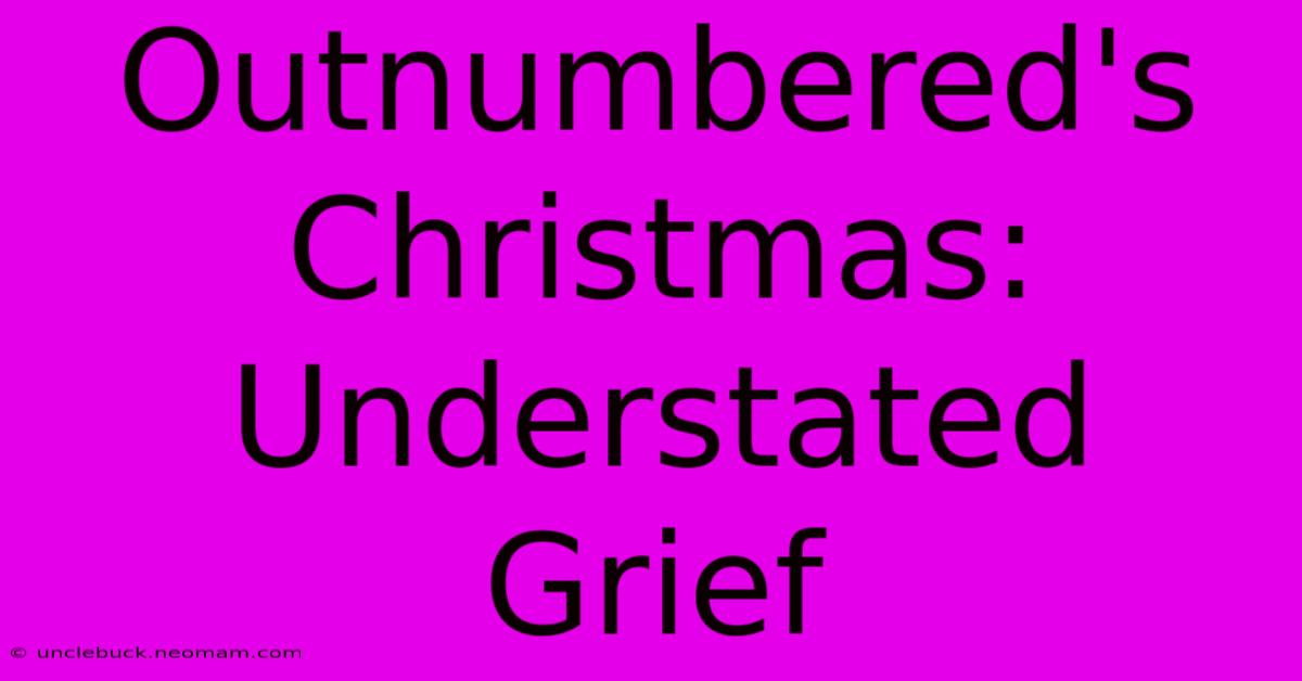 Outnumbered's Christmas: Understated Grief