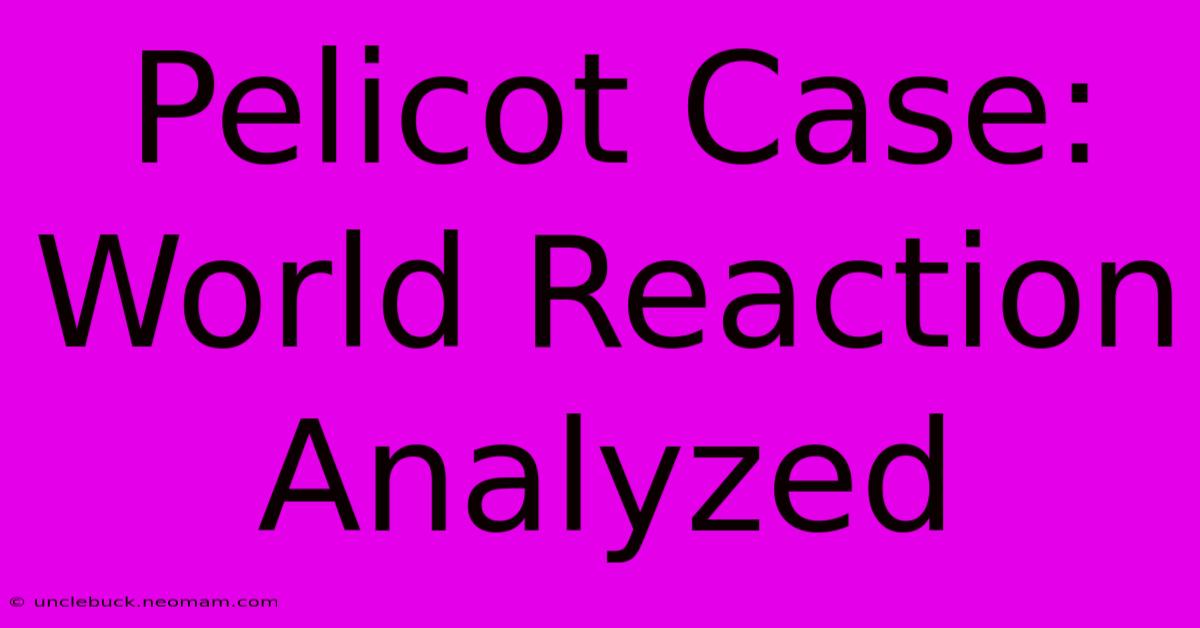 Pelicot Case: World Reaction Analyzed