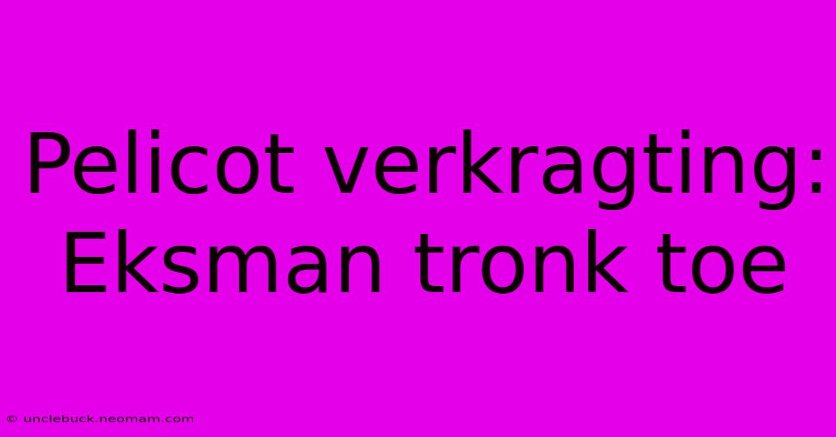 Pelicot Verkragting: Eksman Tronk Toe