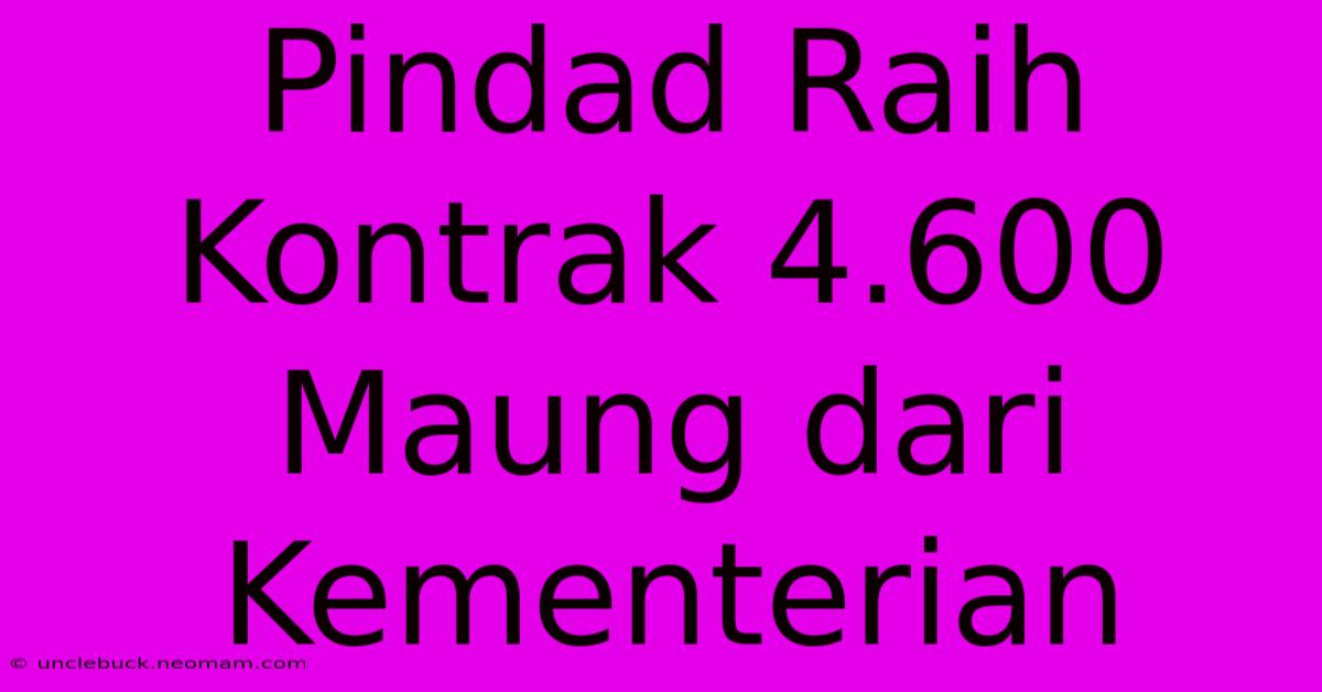 Pindad Raih Kontrak 4.600 Maung Dari Kementerian