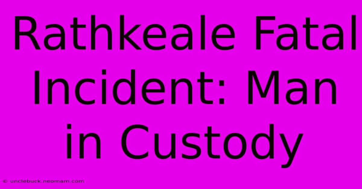 Rathkeale Fatal Incident: Man In Custody