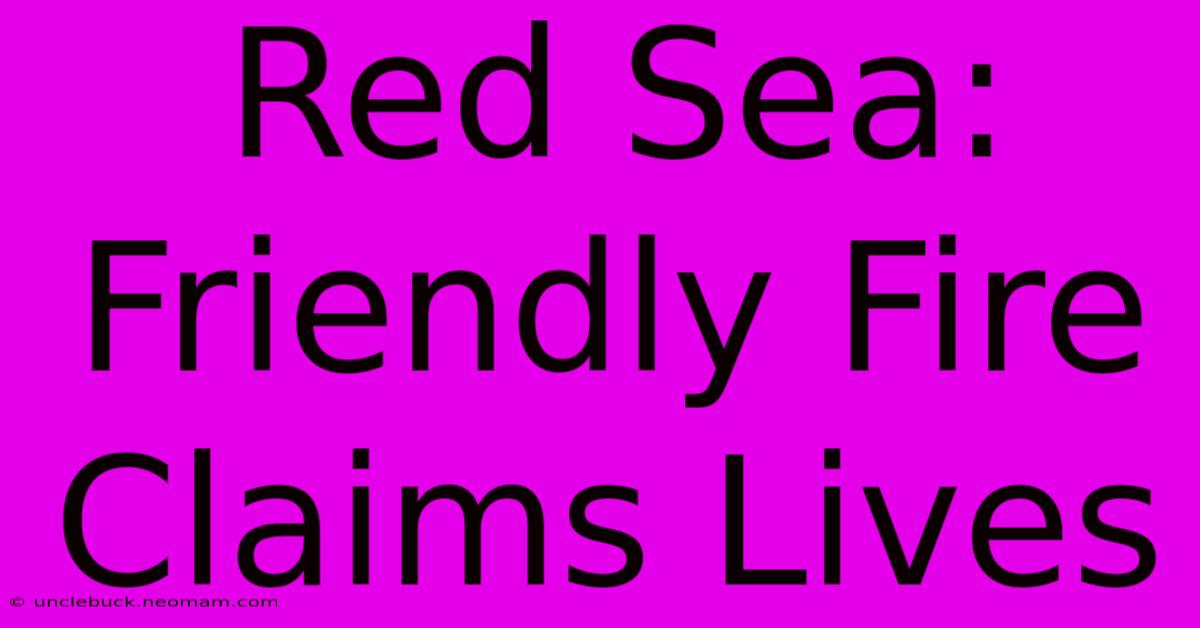 Red Sea: Friendly Fire Claims Lives