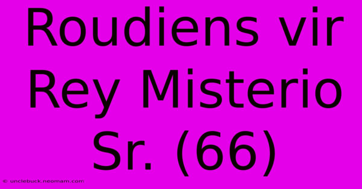 Roudiens Vir Rey Misterio Sr. (66)