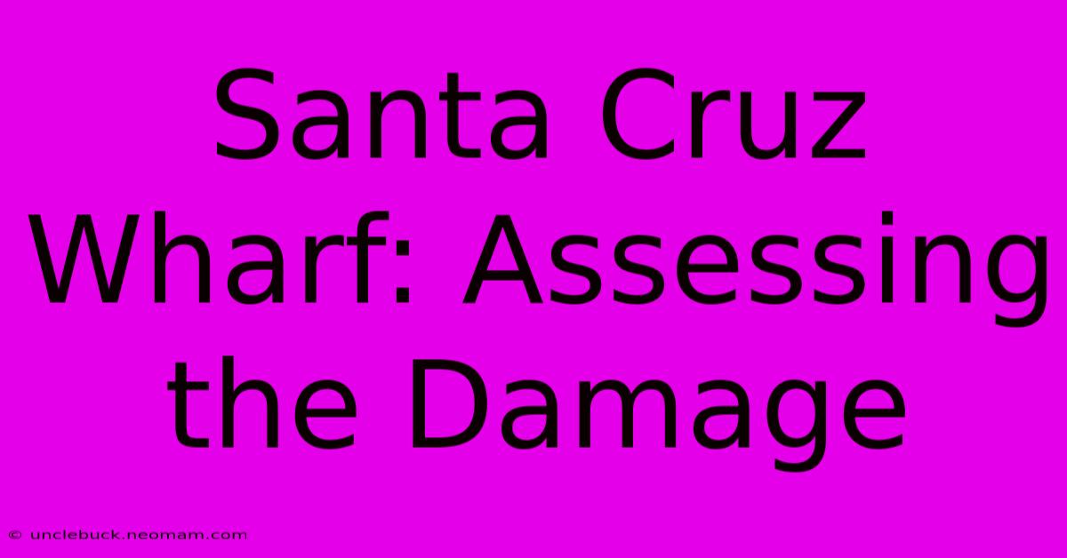 Santa Cruz Wharf: Assessing The Damage