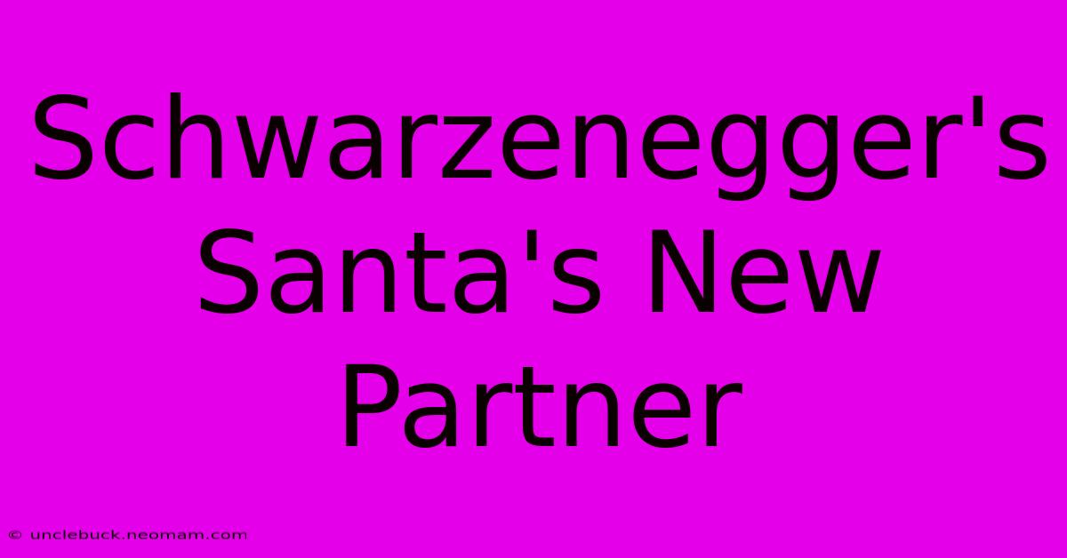 Schwarzenegger's Santa's New Partner