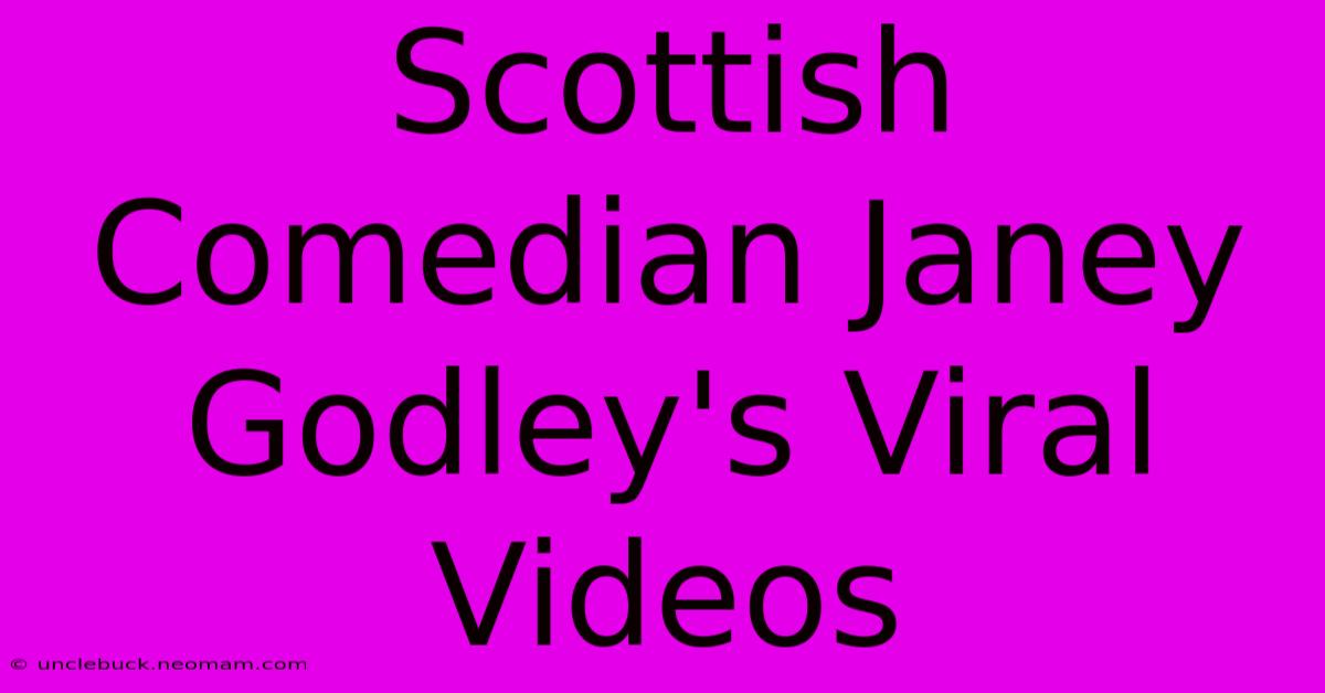 Scottish Comedian Janey Godley's Viral Videos