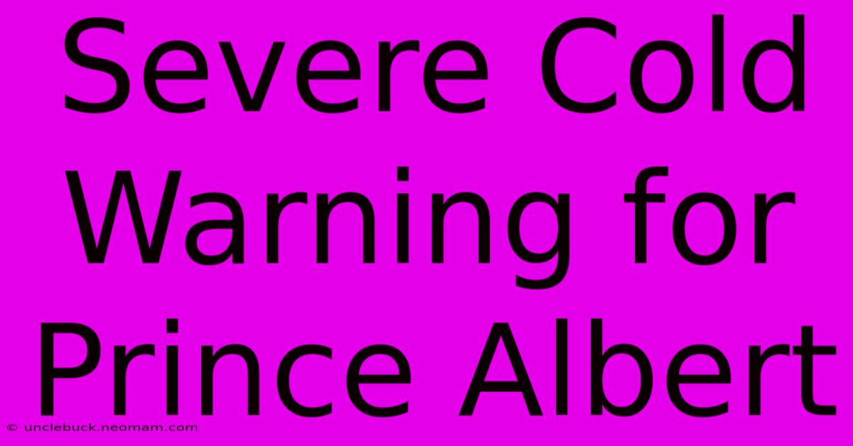 Severe Cold Warning For Prince Albert