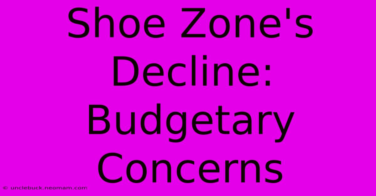 Shoe Zone's Decline: Budgetary Concerns