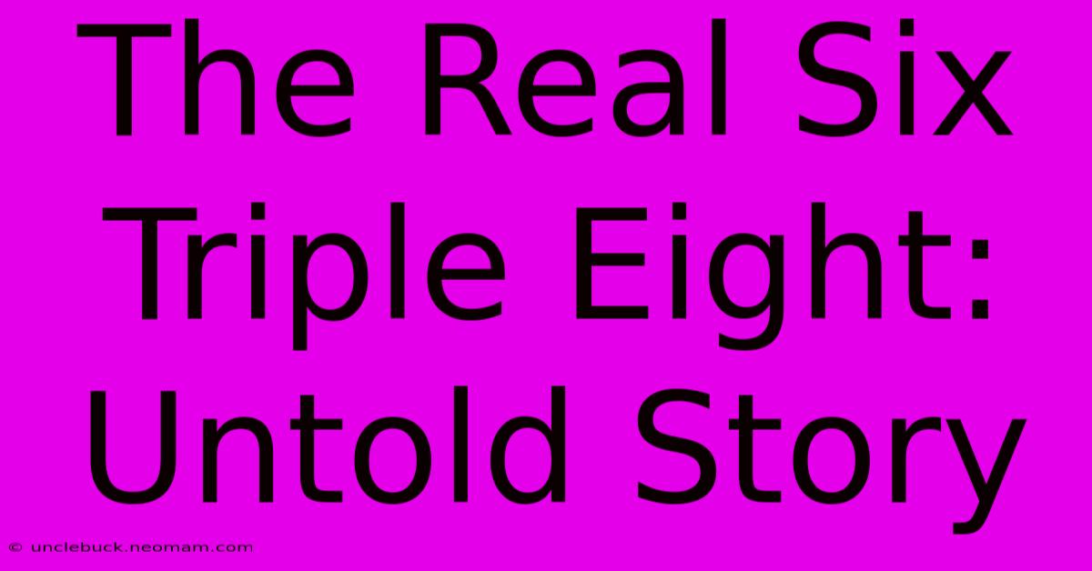 The Real Six Triple Eight: Untold Story