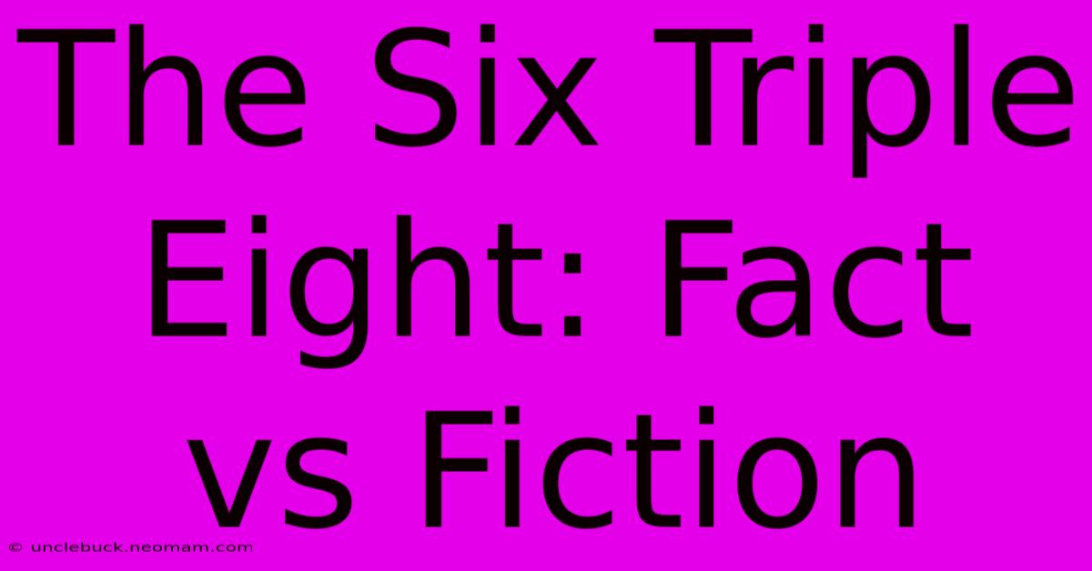 The Six Triple Eight: Fact Vs Fiction