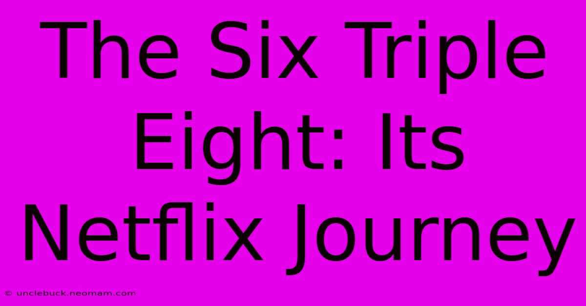 The Six Triple Eight: Its Netflix Journey