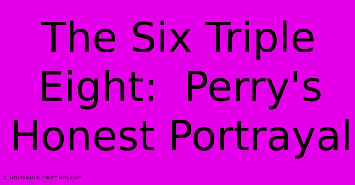 The Six Triple Eight:  Perry's Honest Portrayal