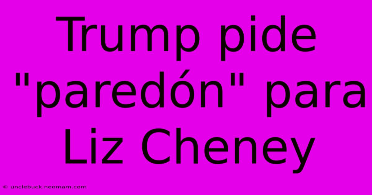 Trump Pide 