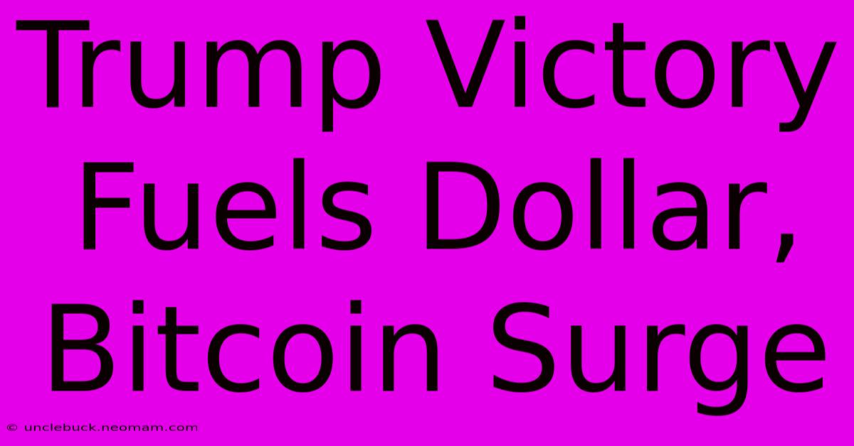 Trump Victory Fuels Dollar, Bitcoin Surge