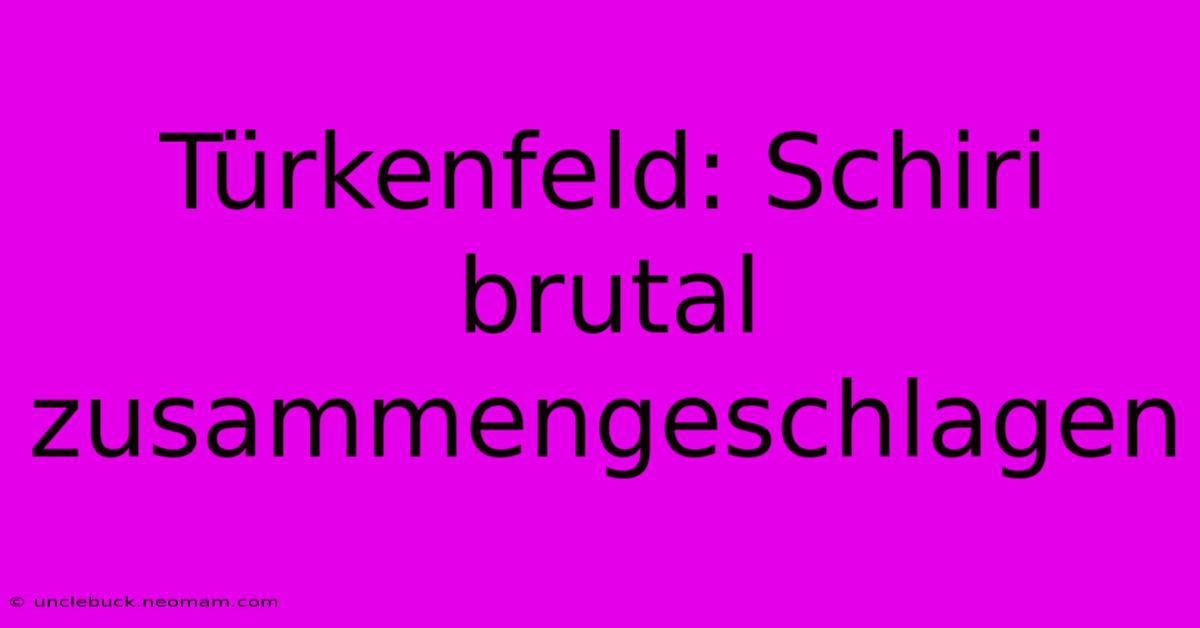 Türkenfeld: Schiri Brutal Zusammengeschlagen